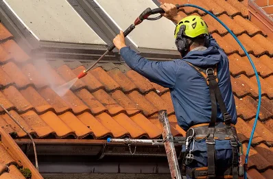 Démoussage et hydrofuge de toiture à Monviel